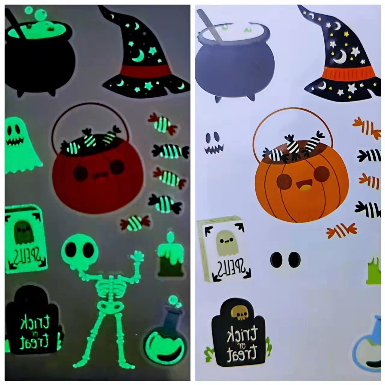 5 Sheets Printable Glow in The Dark Vinyl Sticker Paper