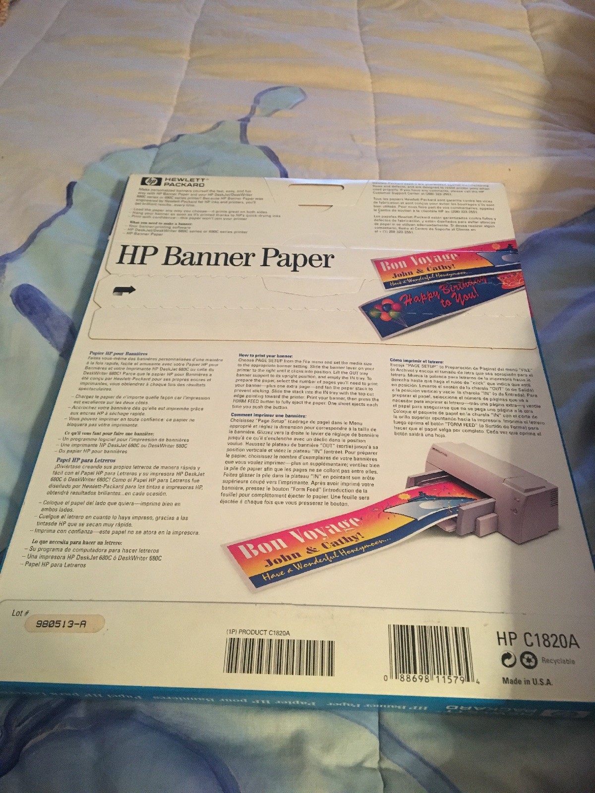 HP Banner Paper Makes 15 Banners Of 5 Feet Each Birthday Special Occa