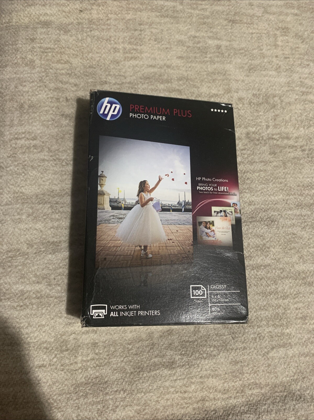 HP Premium Plus 4×6″ Photo Glossy Inkjet Paper Around A 100 Sheets