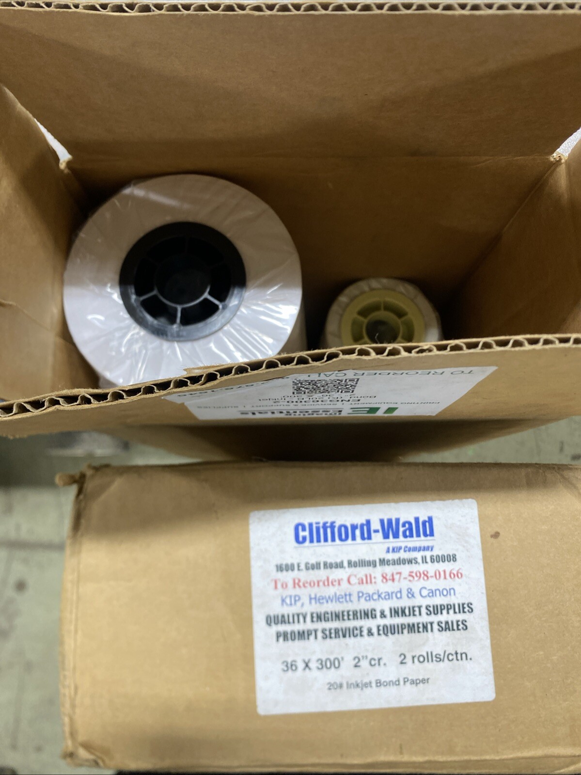 Imaging Essentials 20# Inkjet Bond Paper 2ct 36×300’ 2” Cr. Assorted