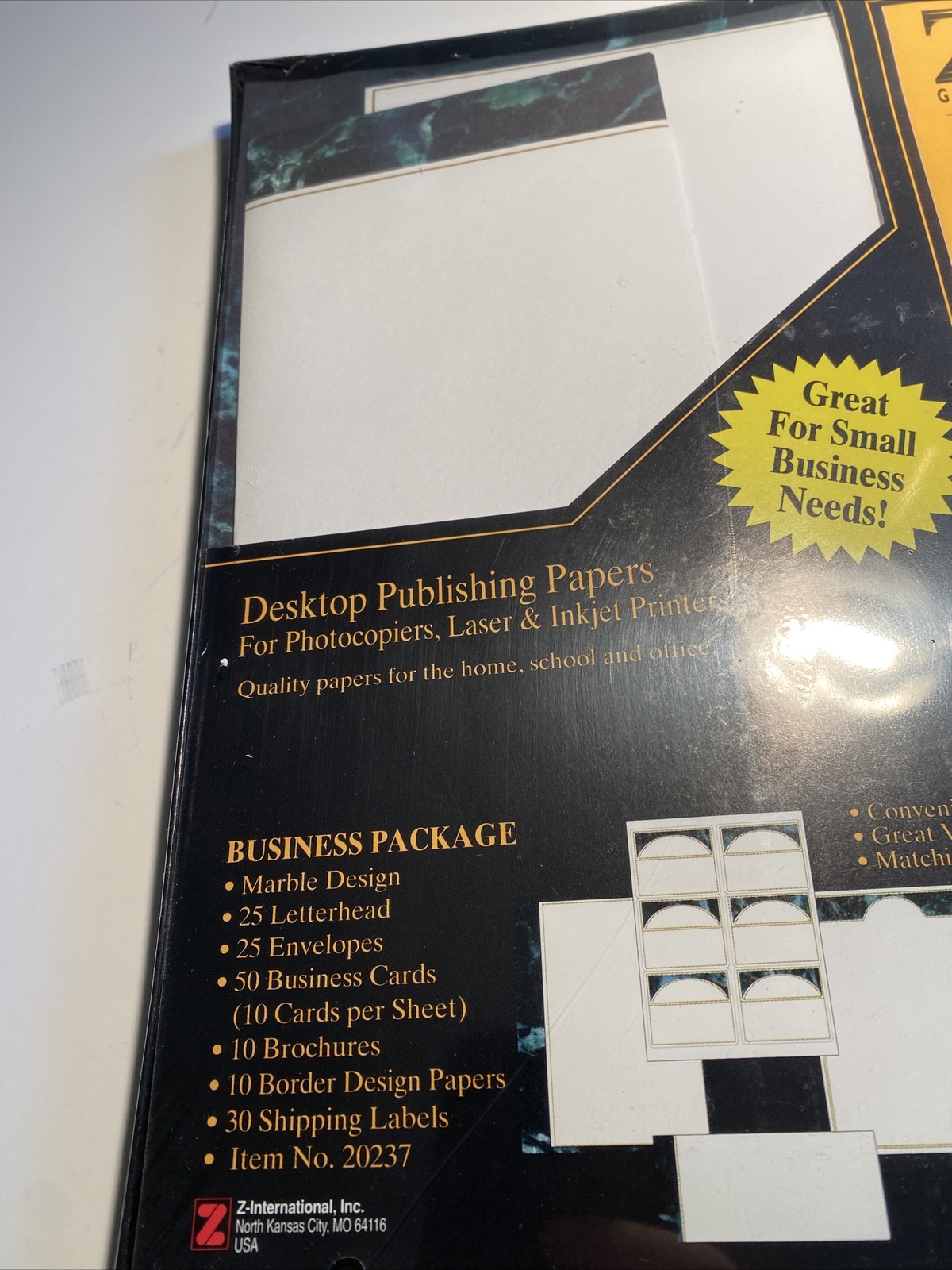 Z Grafix Desktop Publishing Business Papers Green Forest 8 1/2” x 11” zaf