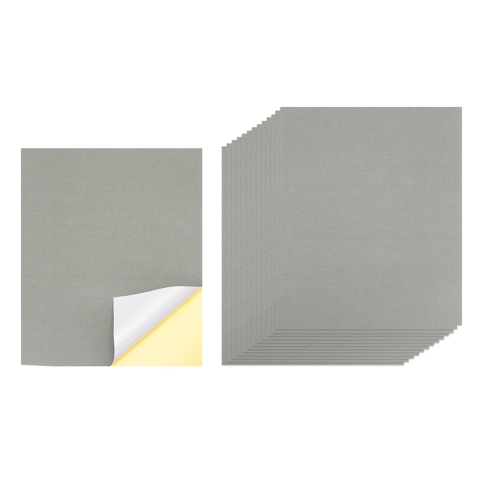 15 Sheets Printable Self Adhesive Sticker Paper for Inkjet Printer Gray
