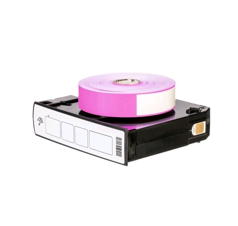 (1) Zebra 10010229K 1″×11″ Adult Z-Band UltraSoft Wristband Cartridge Purple