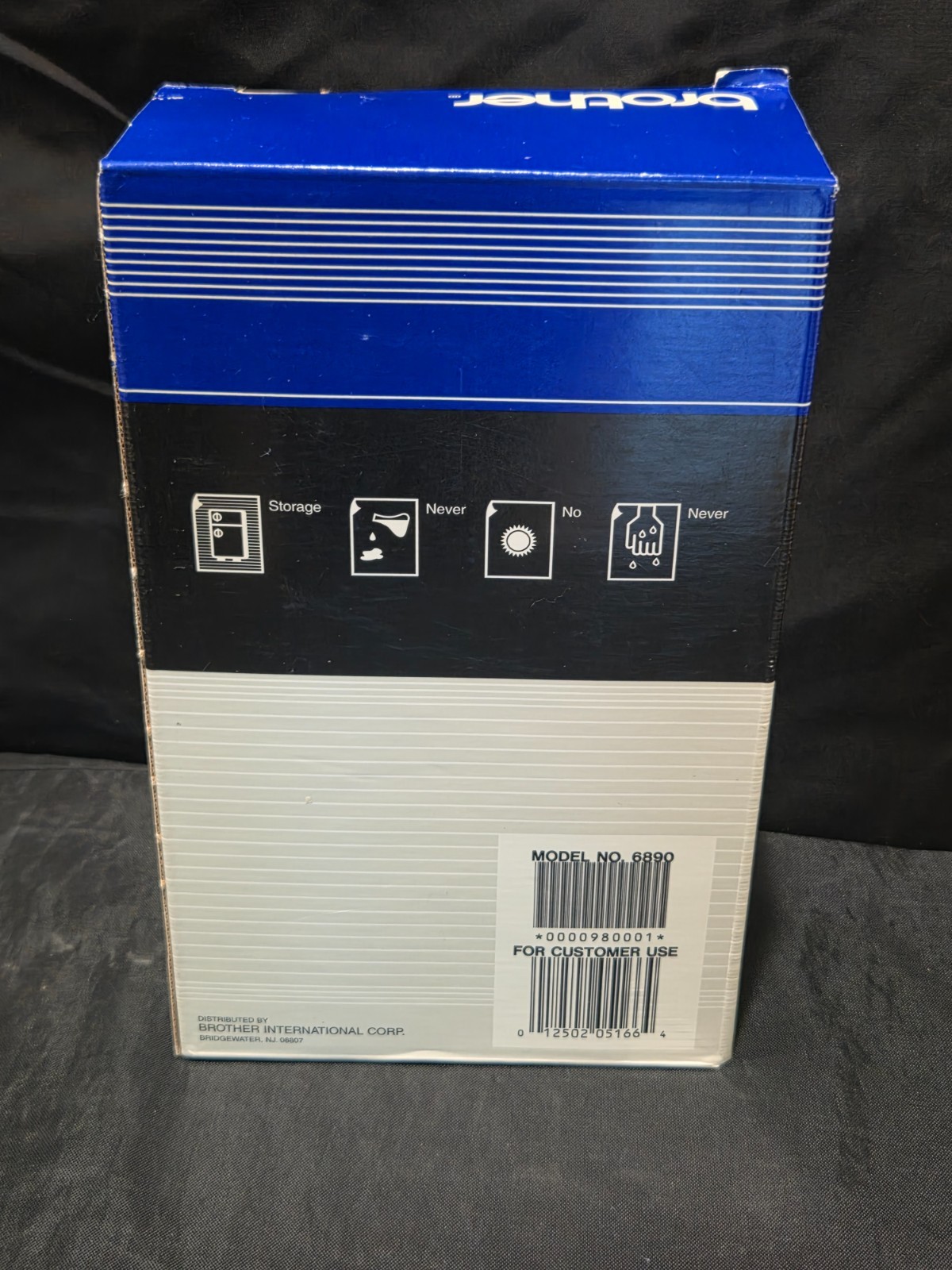 Brother Thermal Plus Fax Paper 2 Rolls 6890 Black 8-1/2in x 98ft 1″ Core