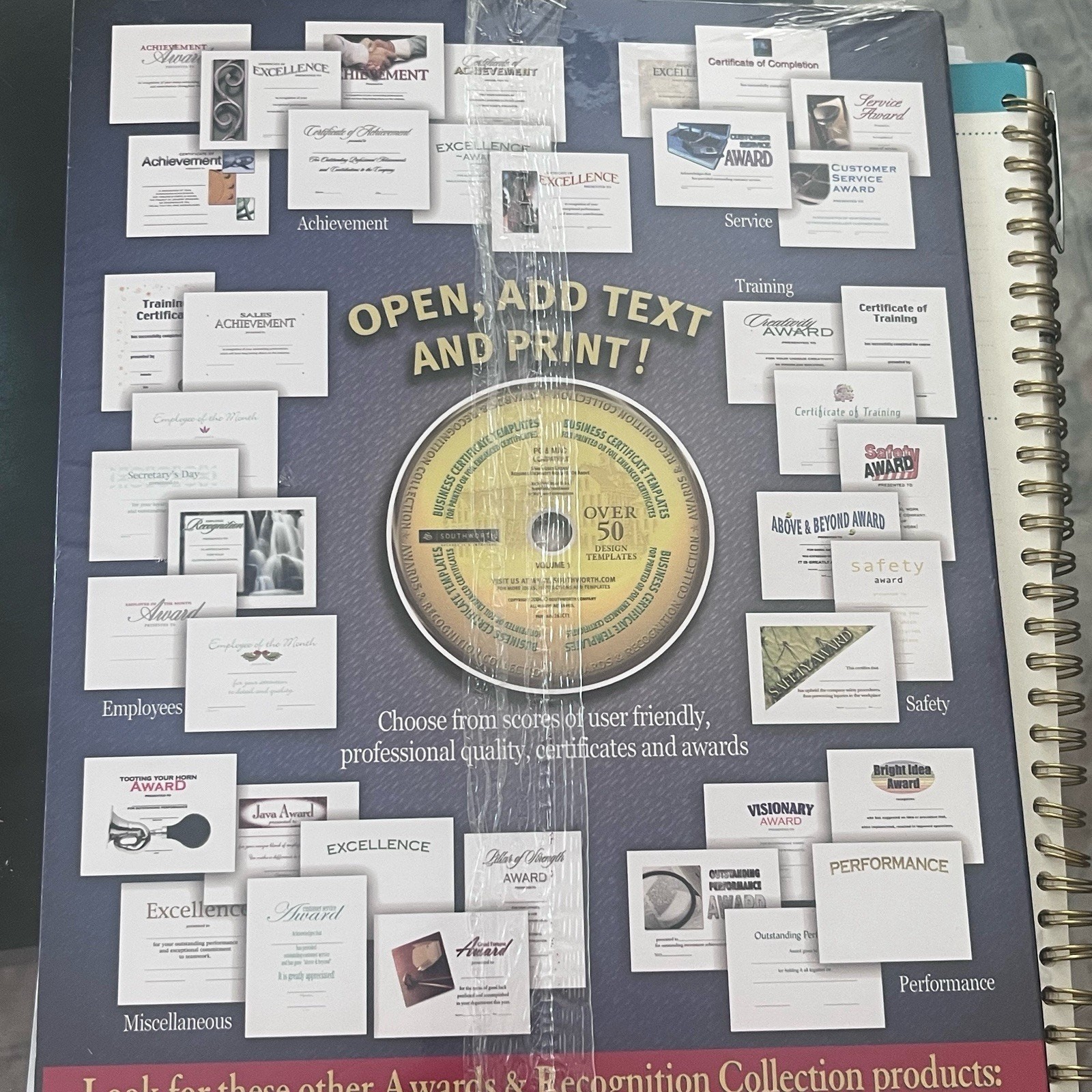 Southworth Certificates Parchment Paper wtih CD Business Certificates Awards NEW