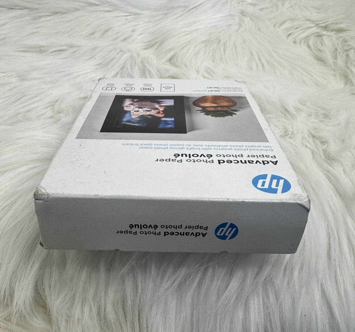 HP Advanced Photo Paper Glossy 100 Sheets 4 X 6 Inkjet 66 lbs All Inkjet D2