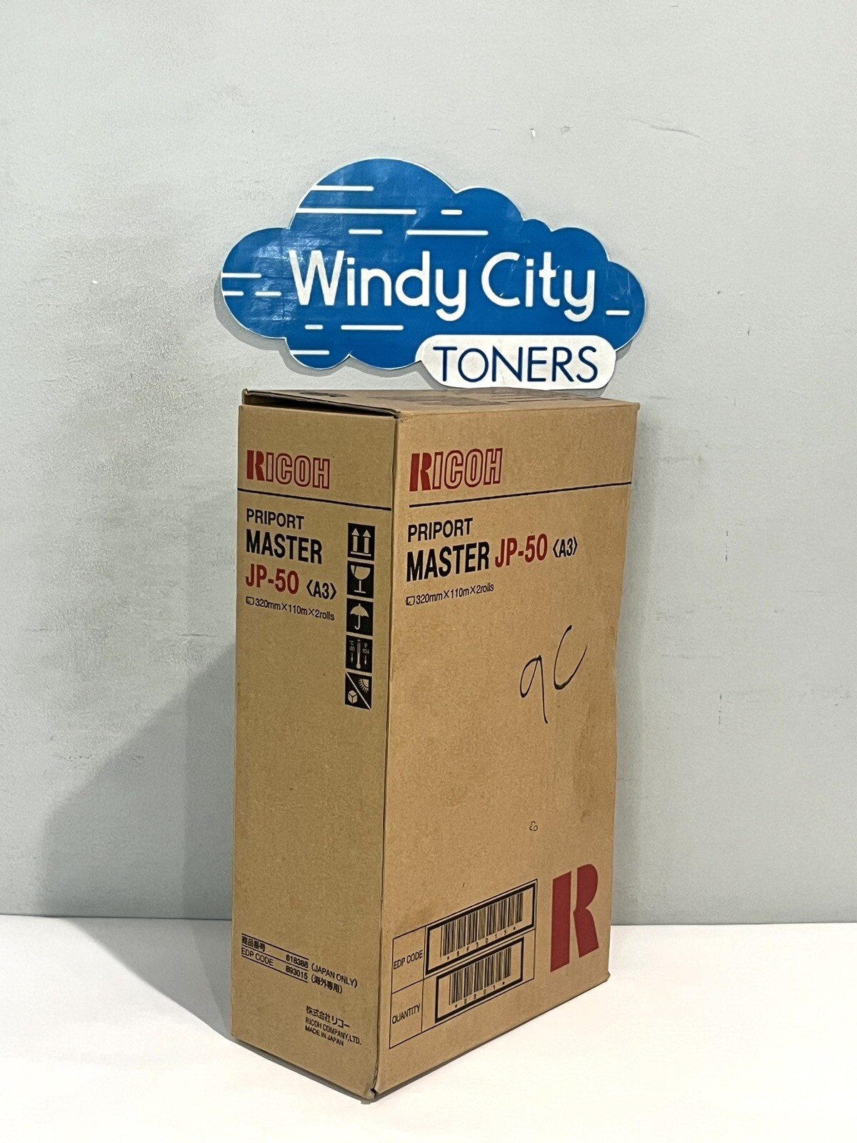 Ricoh 893015 Genuine Duplicator Masters JP-50 (A3) – 320mm x 110m -2 Rolls NEW