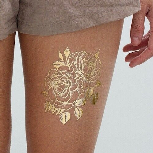 INKJET Temporary Tattoo Tatoo GOLD Transfer Decal Paper 8.5”x11” 30Sh Made In US