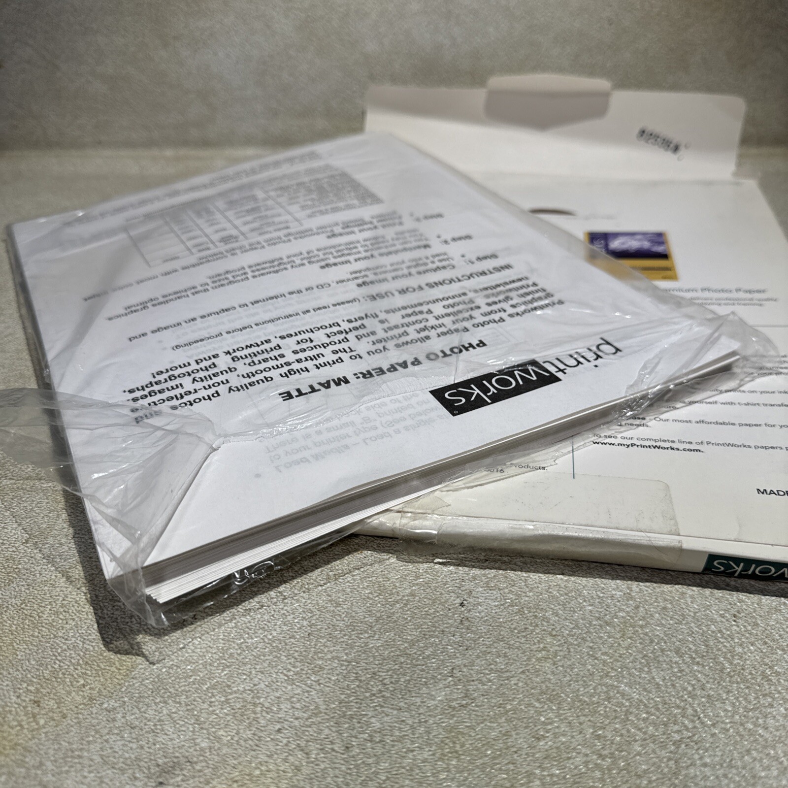 Burlington Printworks #00471 Photo Paper 8.5”x11” MATTE 49 Sheets (used 1 Sheet)