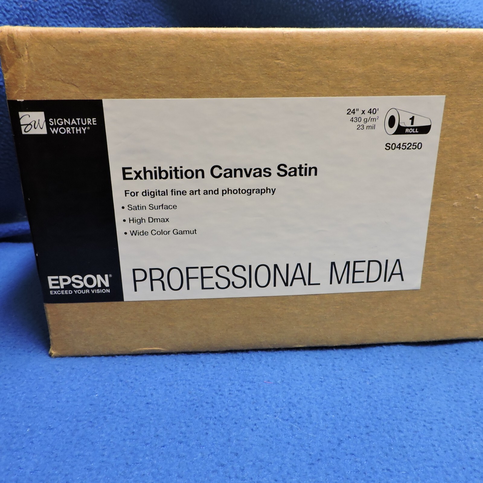 Epson Exhibition Canvas Satin S045250, 24″ x 40 ft. Roll