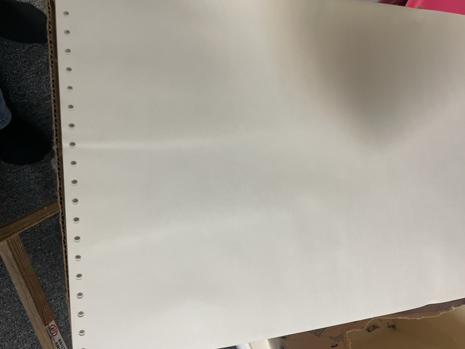 Vintage Uarco Continuous feed Dot Matrix Printer Paper Case 14 7/8 X11 No Margin