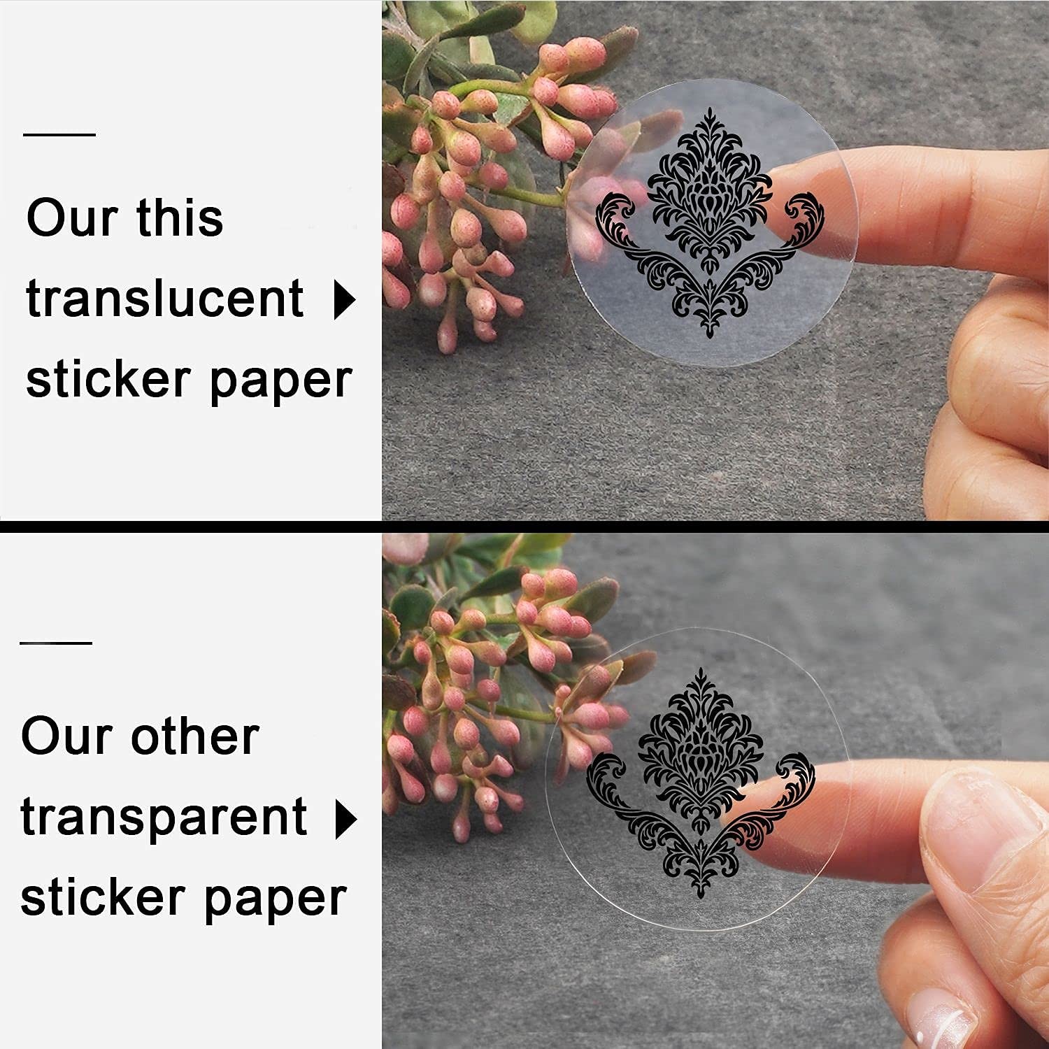 Printable Sticker Paper for Your Inkjet Printer – 8.5 x 11 Inches 20 Sheets T…