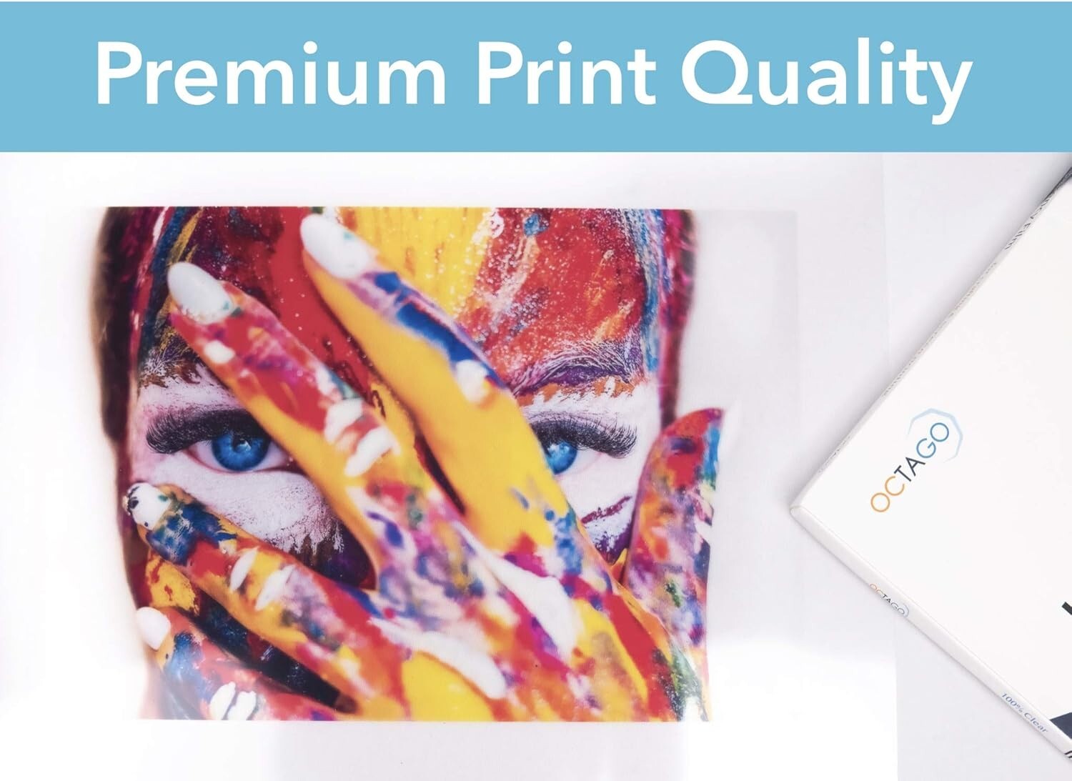 Transparent Inkjet Printer Film – 30 Sheets, Ideal for Stencils & Scrapbooking