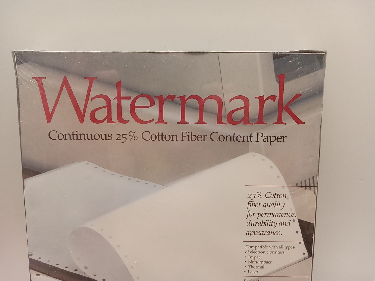 Southworth – Watermark Continuous 25% Cotton Fiber Content Paper JCL353C – NEW
