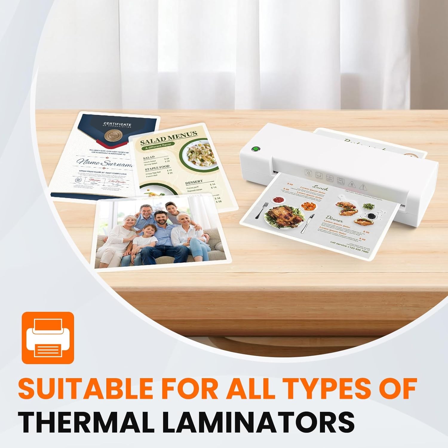 Matte Laminating Sheets,100 Pack 9 x 11.5 Inches,3 Mil Thick,Ultra Clear with
