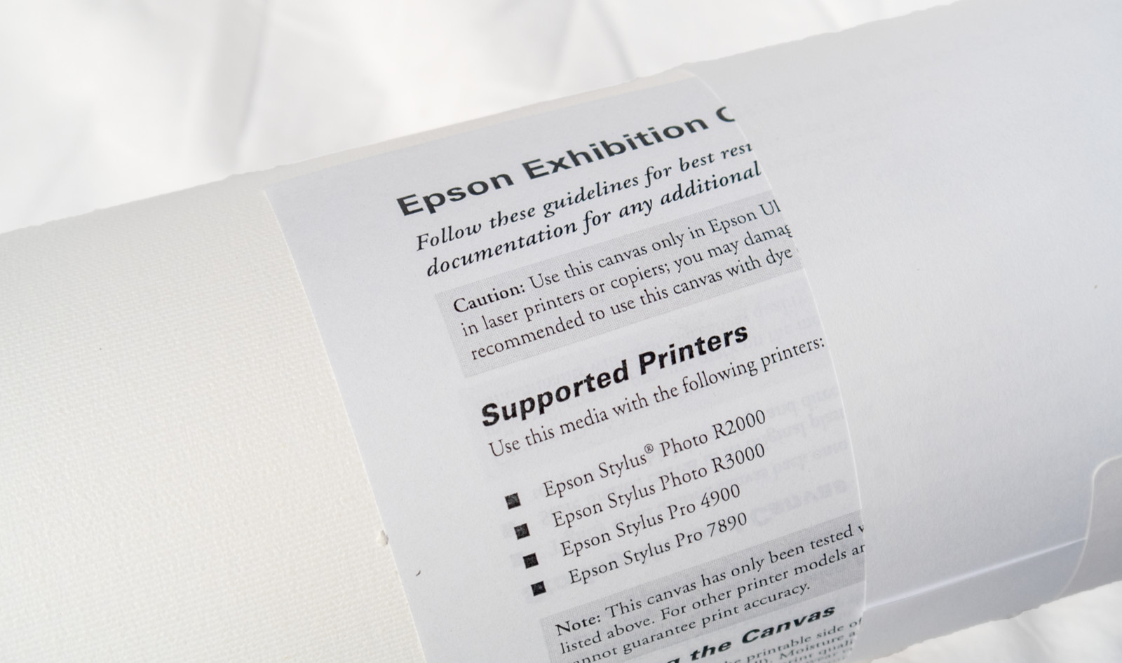 Epson Exhibition Canvas Matte, 36″ x 40 ft. Roll