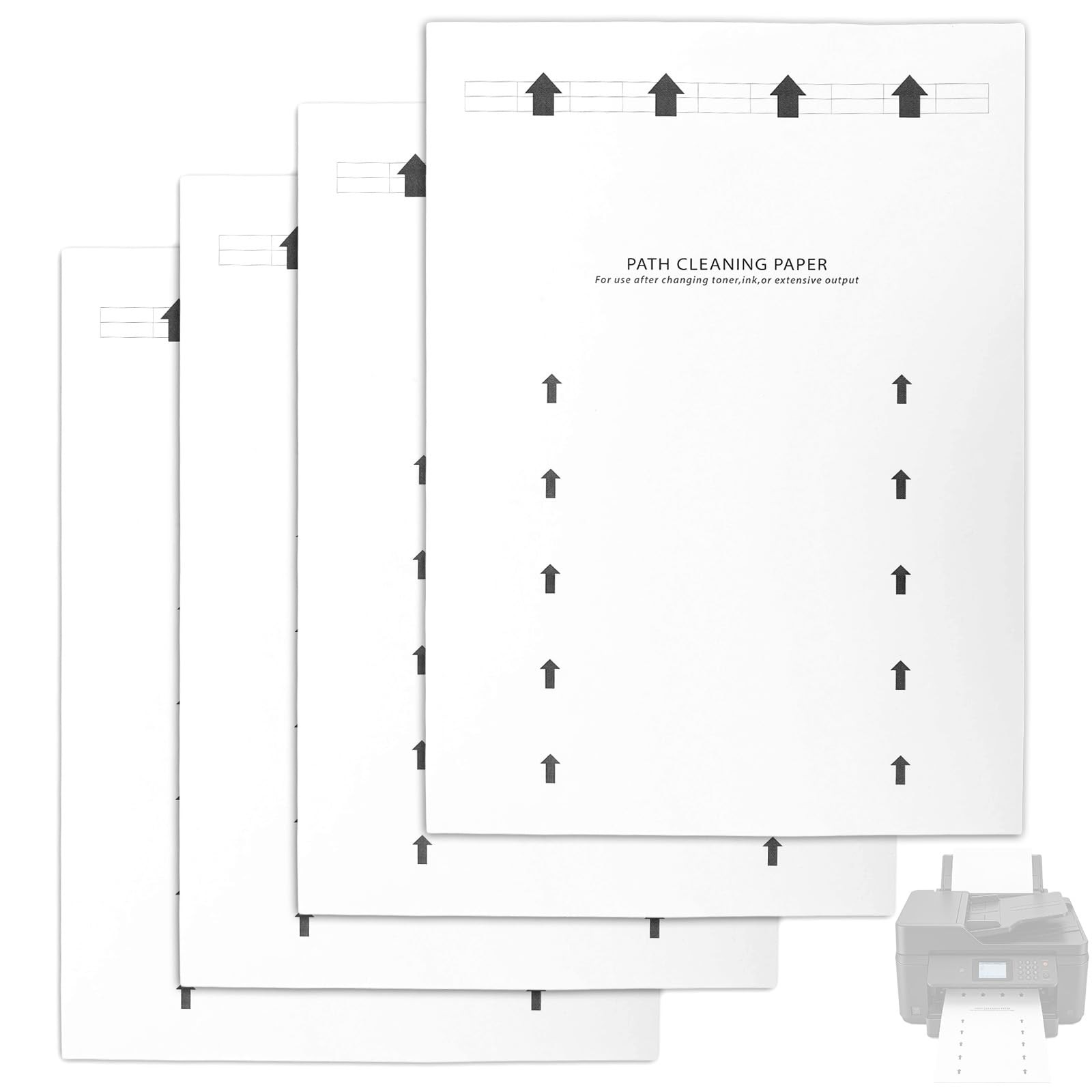 30-Pack Printer Cleaning Sheets, 11.2×8.26in Inkjet & Toner Printer Cleaning …
