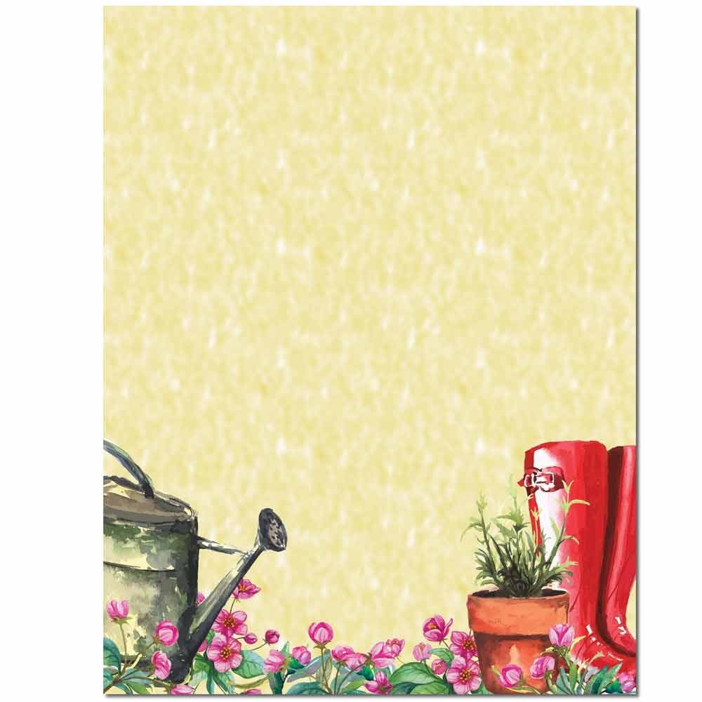 25 PCS Into The Garden Letterhead Laser Inkjet Printer Paper Stationery