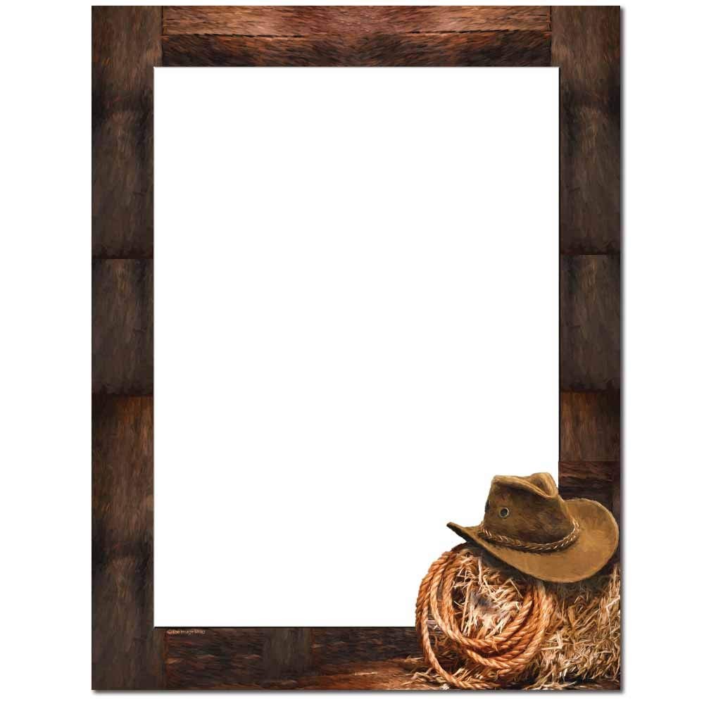 100 PCS Cowboy Letterhead Laser And Inkjet Printer Paper Stationery