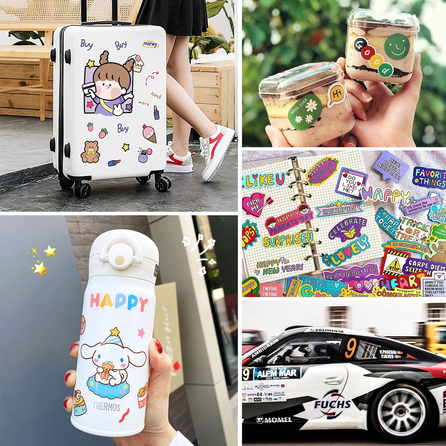 Gwybkq Glossy Sticker Paper Printable Vinyl for Inkjet Printer, 80 Sheets Lab…