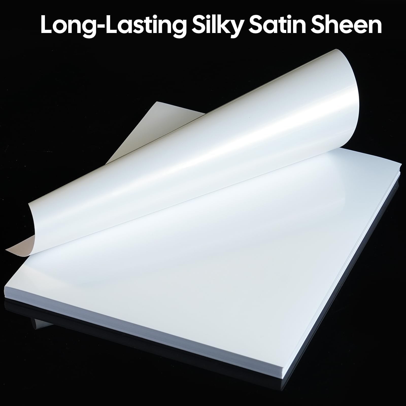 Printable Vinyl Sticker Paper for Inkjet and Laser Printer – Glossy White Wat…
