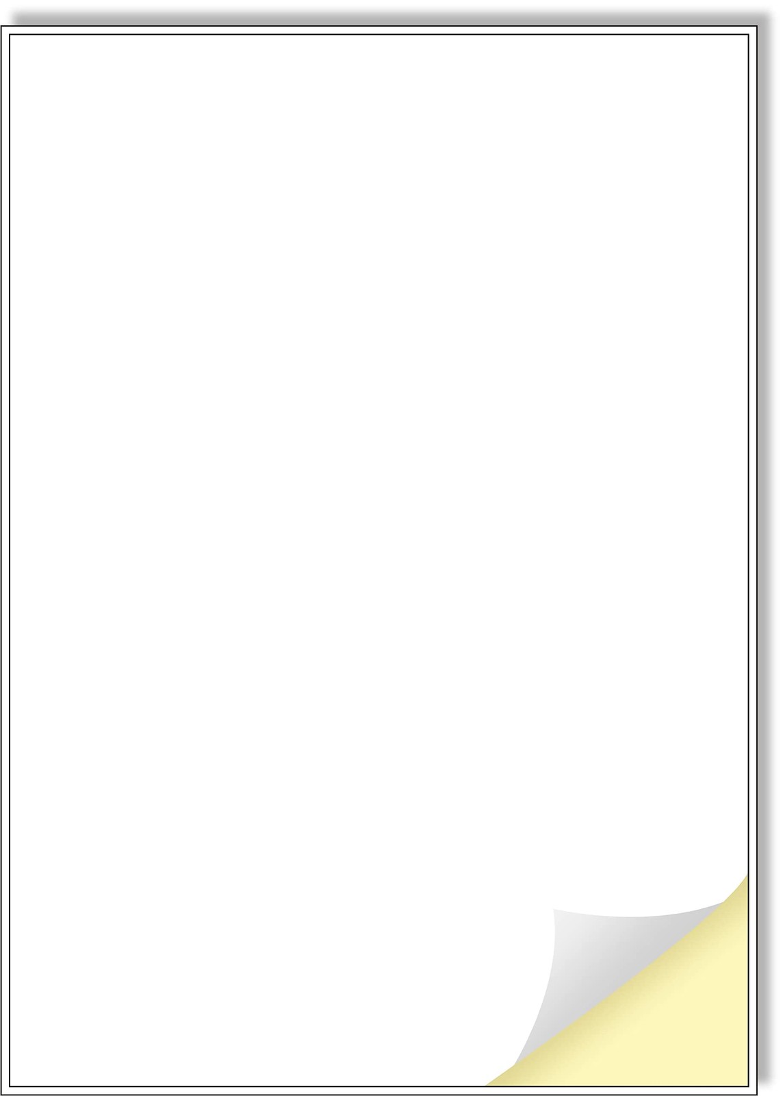 Creavvee Pack of 20 A4 Sheets, Printable White Sticker Paper Labels for Las