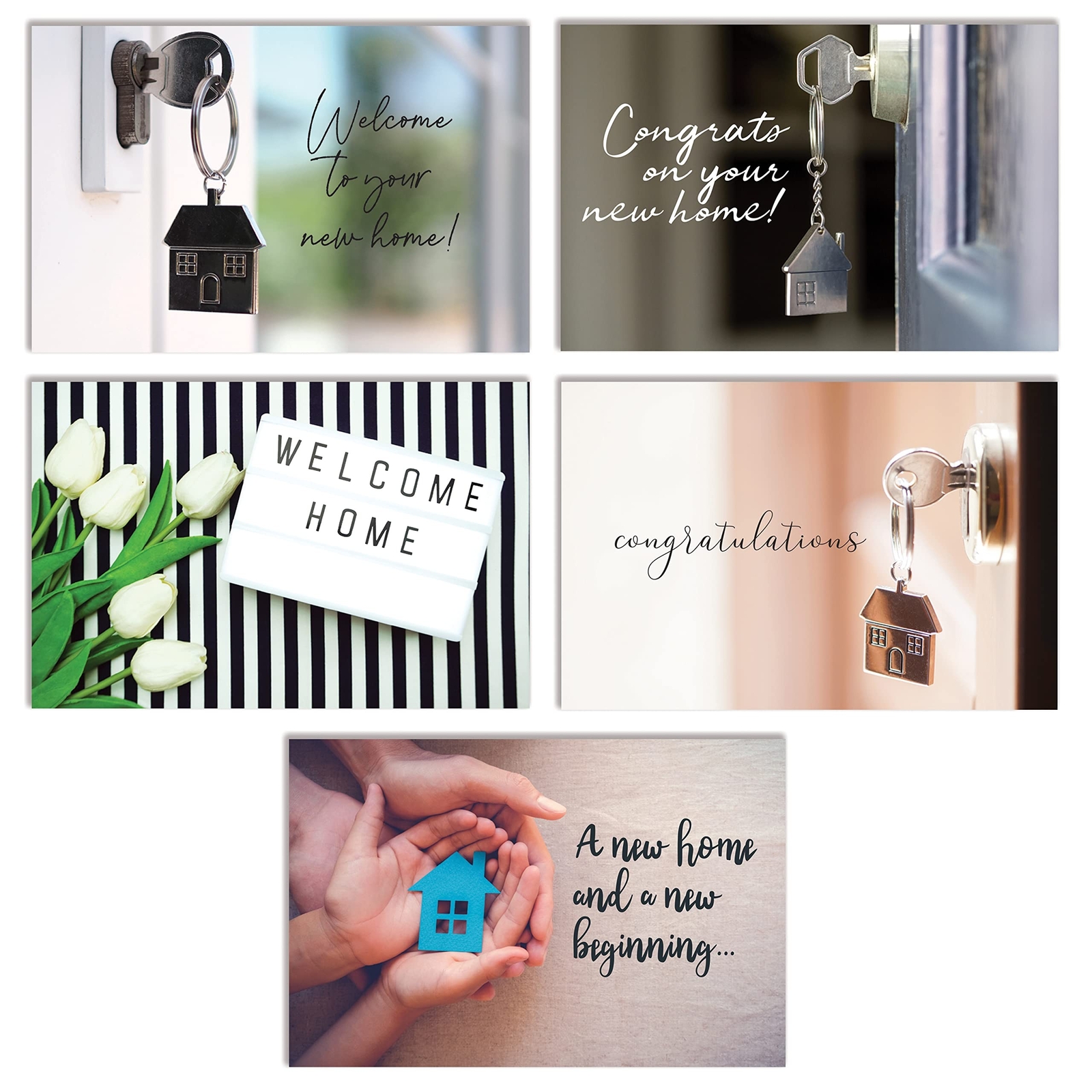 Better Office Products 25 Pack New Home Cards with Envelopes, Housewarming Ca…
