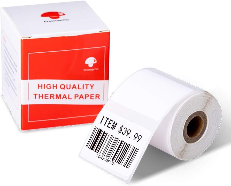 3 Rolls Phomemo M110/M200 Self-Adhesive Labels Sticker Thermal Paper 40x30mm