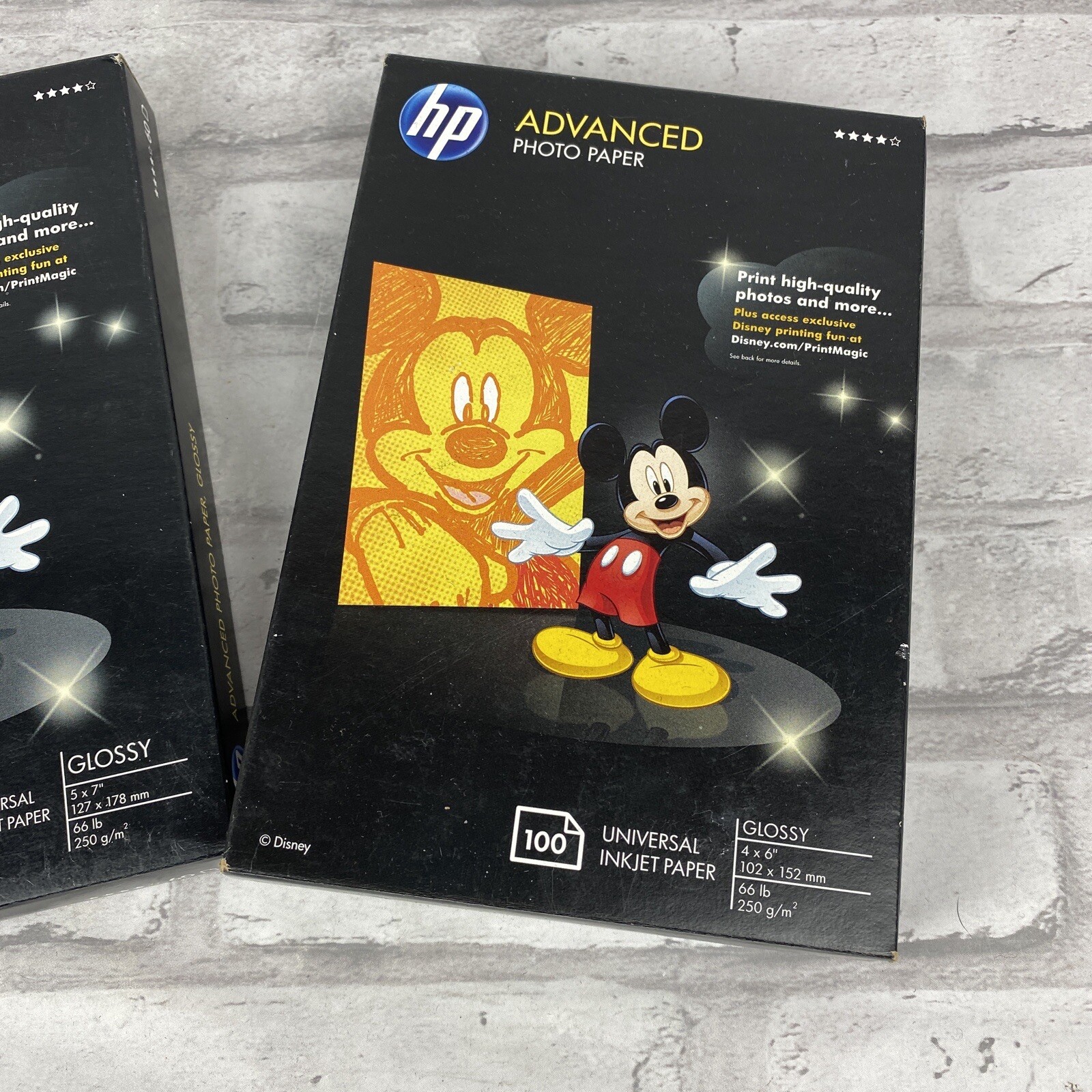 HP Advanced Universal Inkjet Glossy Photo Paper Lot of 2 4×6 100ct and 5×7 60ct
