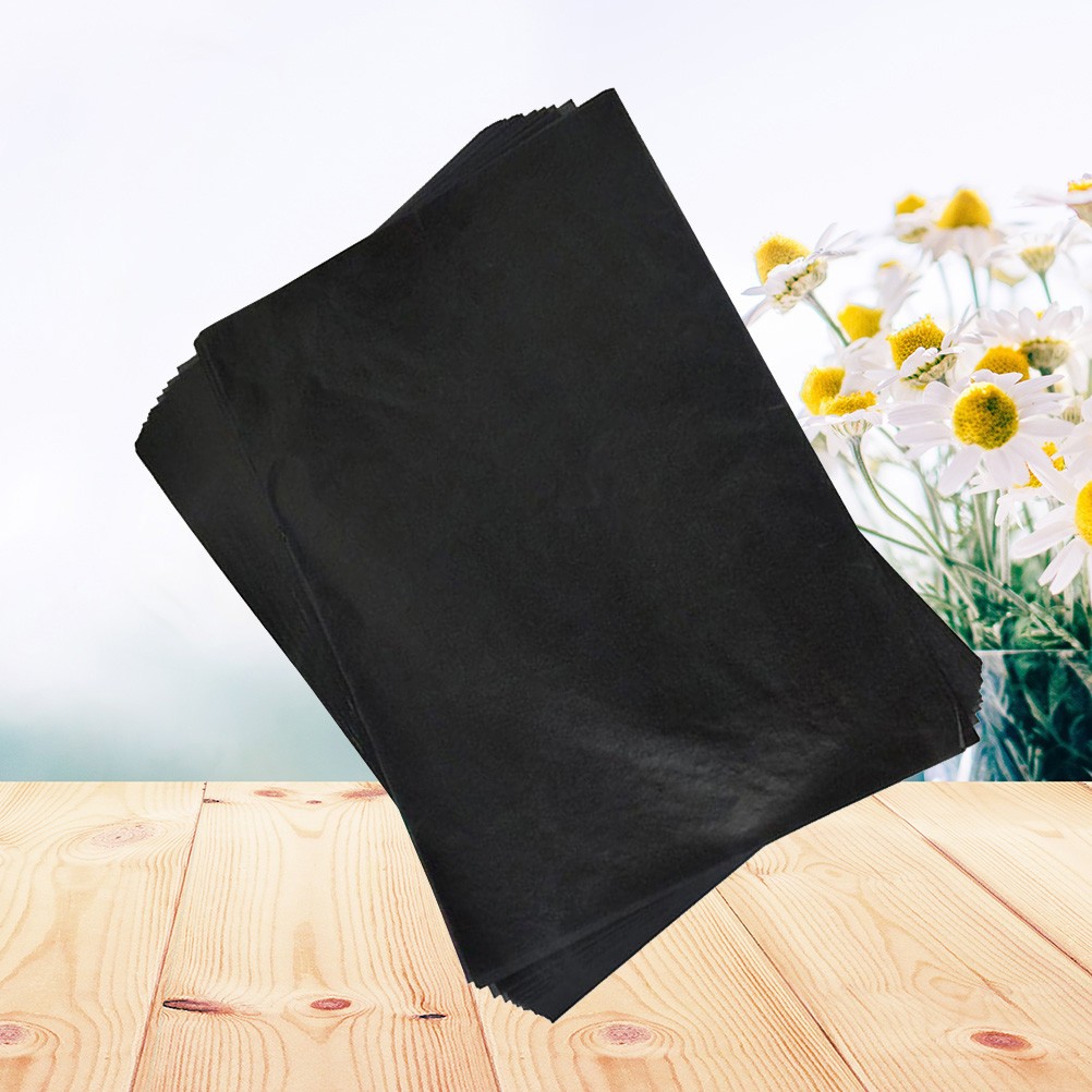 Black Carbon Transfer Paper 200Pcs Tracing Paper for Writing
