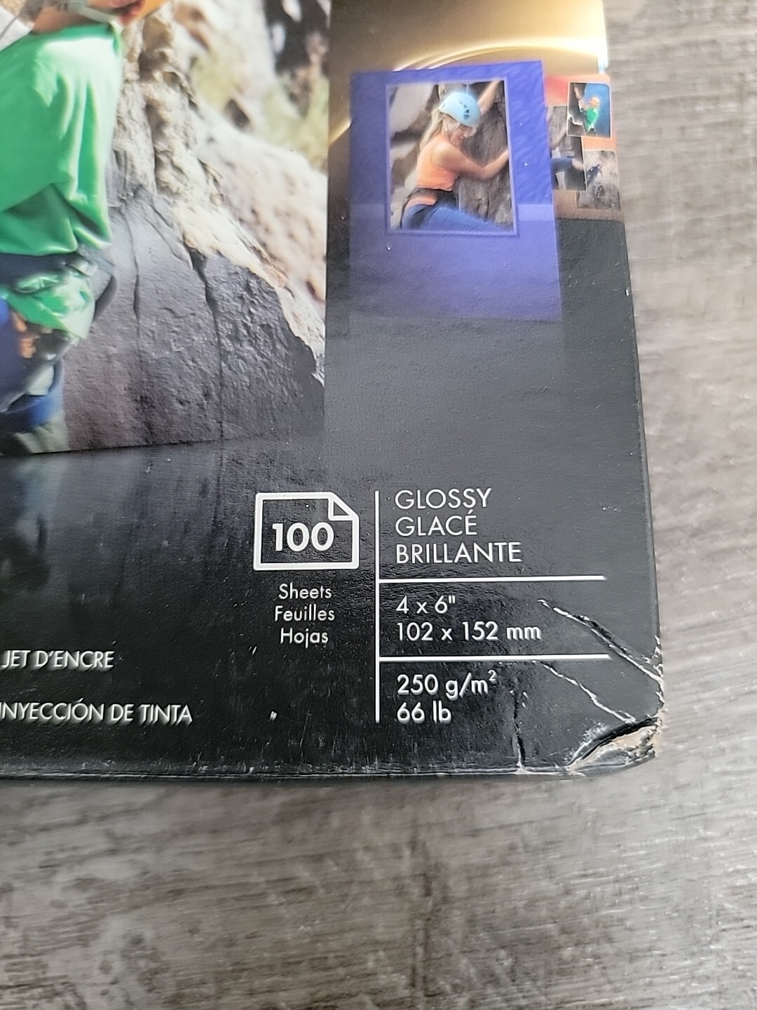 HP Photo Paper Advanced Glossy Q6638A 100 4×6 Sheets Per Pack New Sealed