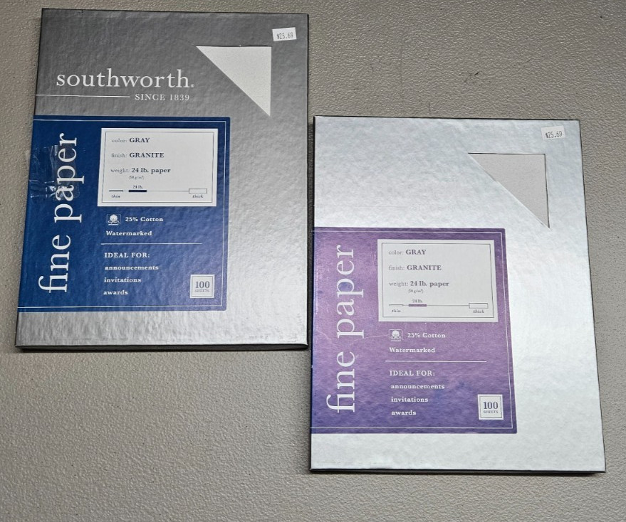 Southworth Specialty Paper – Gold & Southworth Fine Paper-Gray