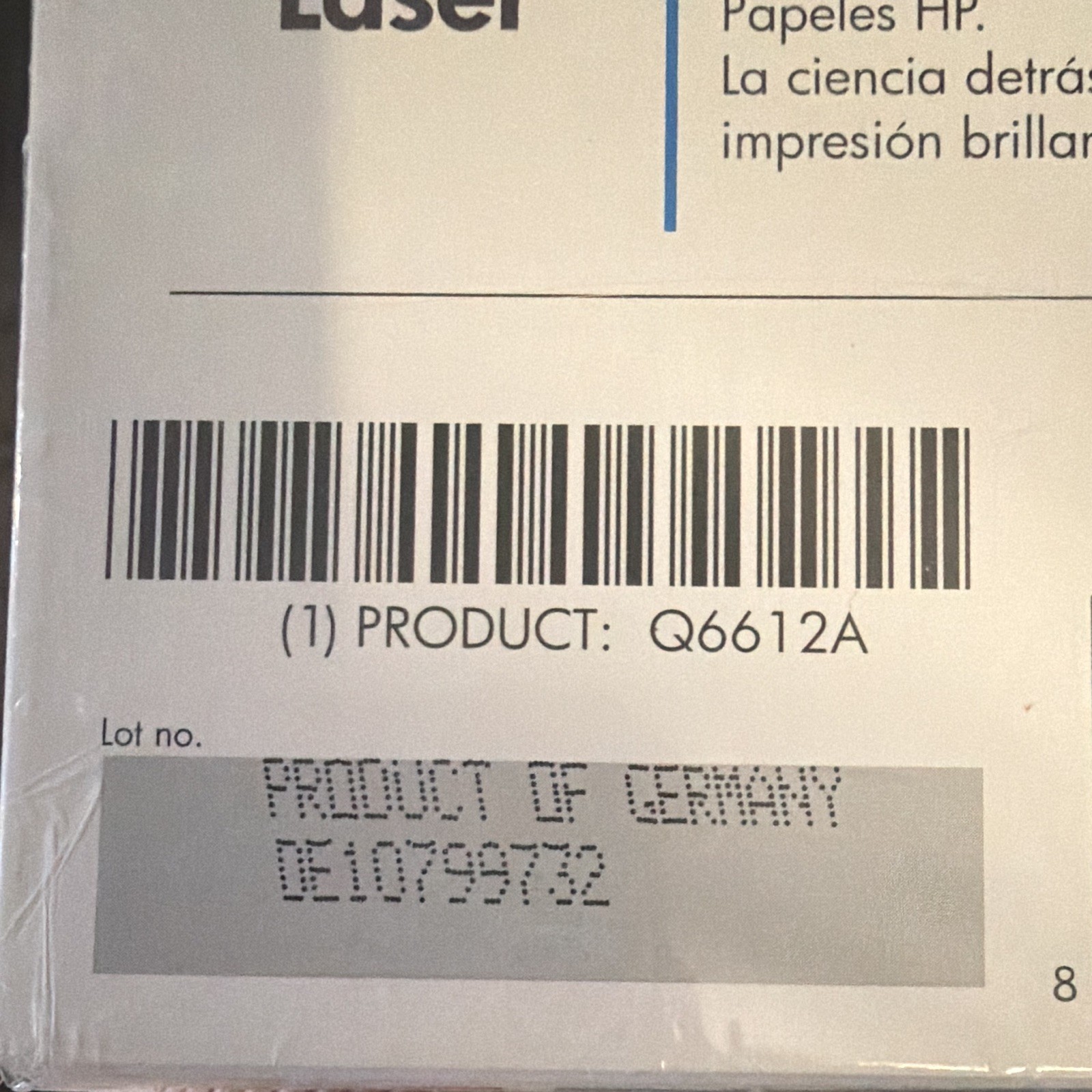 HP Glossy Trifold Brochure Paper Letter 8.5×11 Laser 160 gsm 150 Q6612A