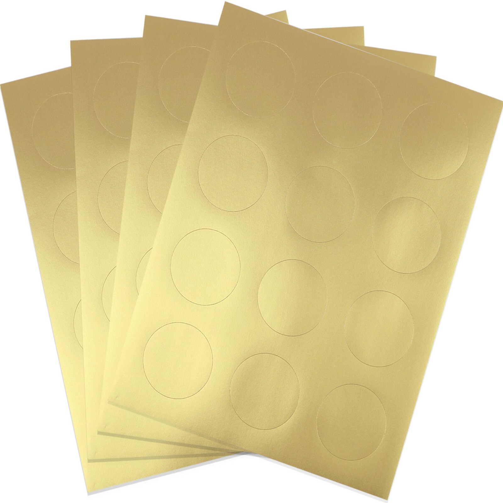 Koala Round Label 2 In Gold Foil Sticker Paper 240-720 Printable Circle Labels