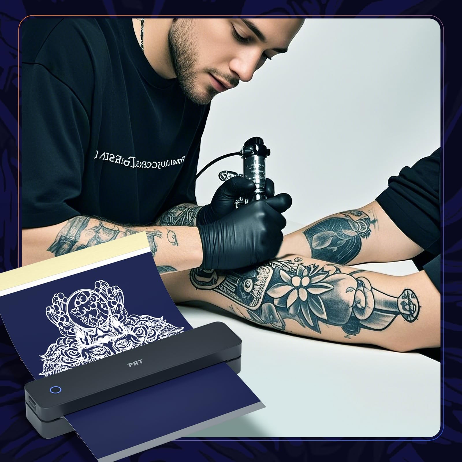 Tattoo Transfer Paper, 100 Sheets Tattoo Stencils Transfer Paper for Tattoo Un…