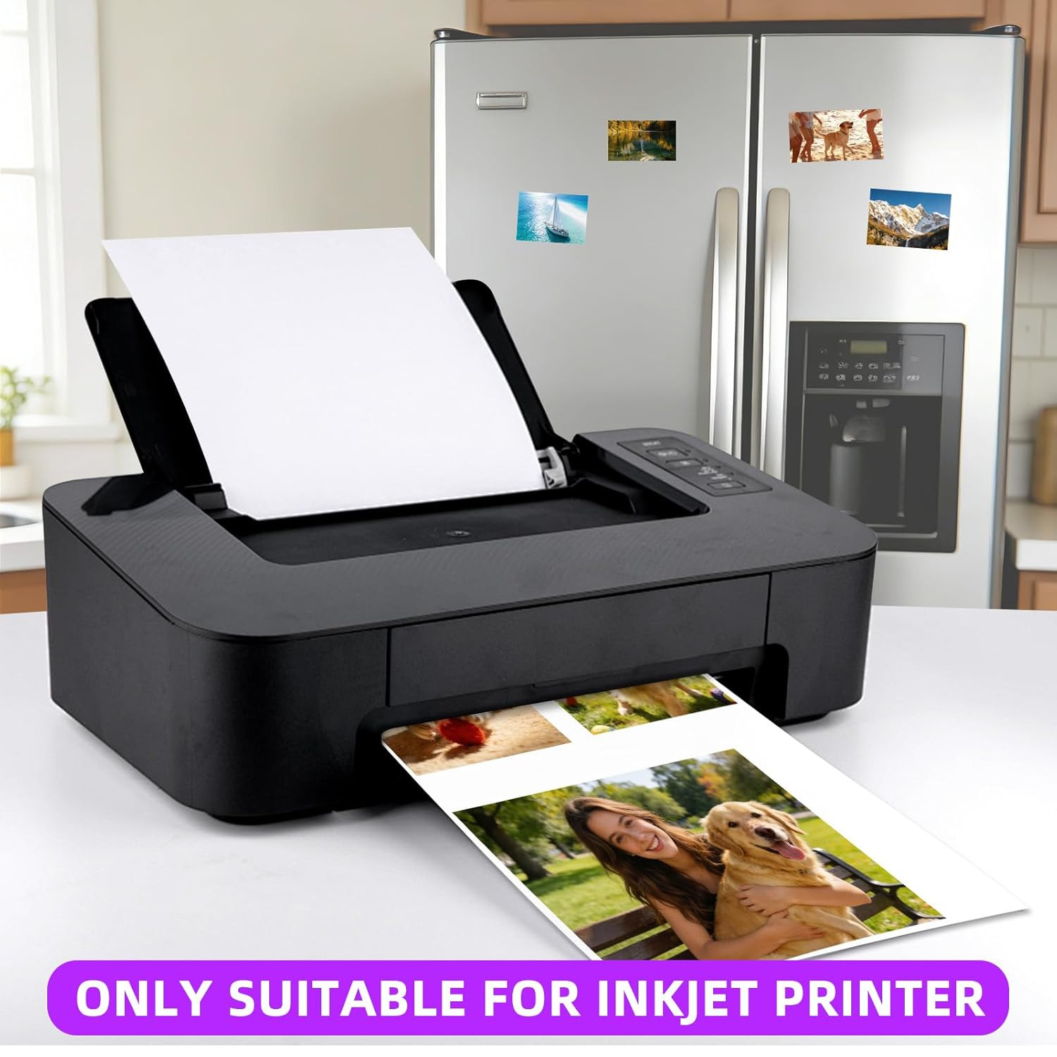 Printable Magnetic Sheets for Inkjet Printer,8.5″ X 11″(Pack of 16),12 Mil Thick
