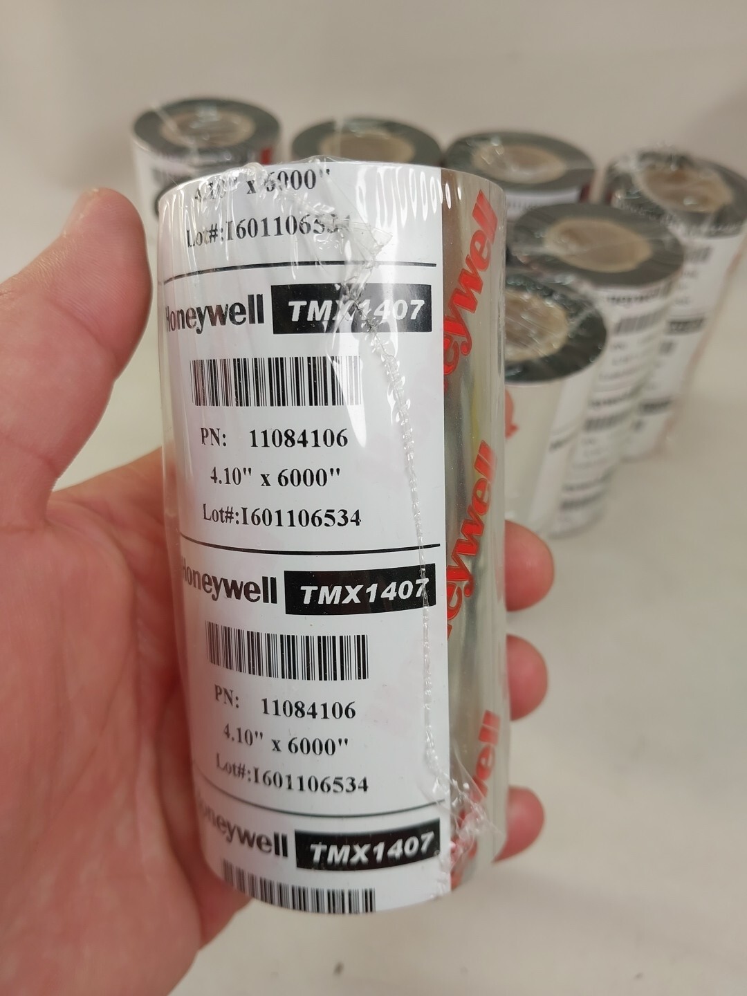 PACK OF 10! Intermec HONEYWELL TMX1407 WAX RIBBONS 4.1″ X 6000″ PN 11084106
