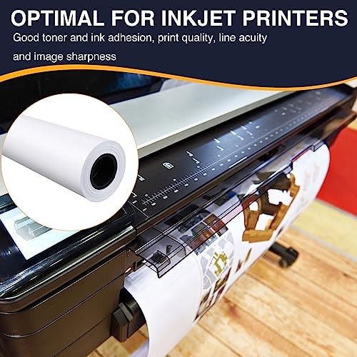 Wide Format Paper,4 Rolls Plotter 36 In x 150 Ft | 2″ Core 20lb | 4 Rolls