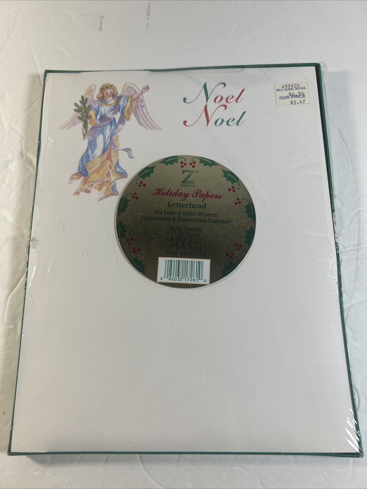 Vintage Z GRAFIX~100 Sheets of 8.5″x11″ HOLIDAY PAPERS for LASER & INJET Noel
