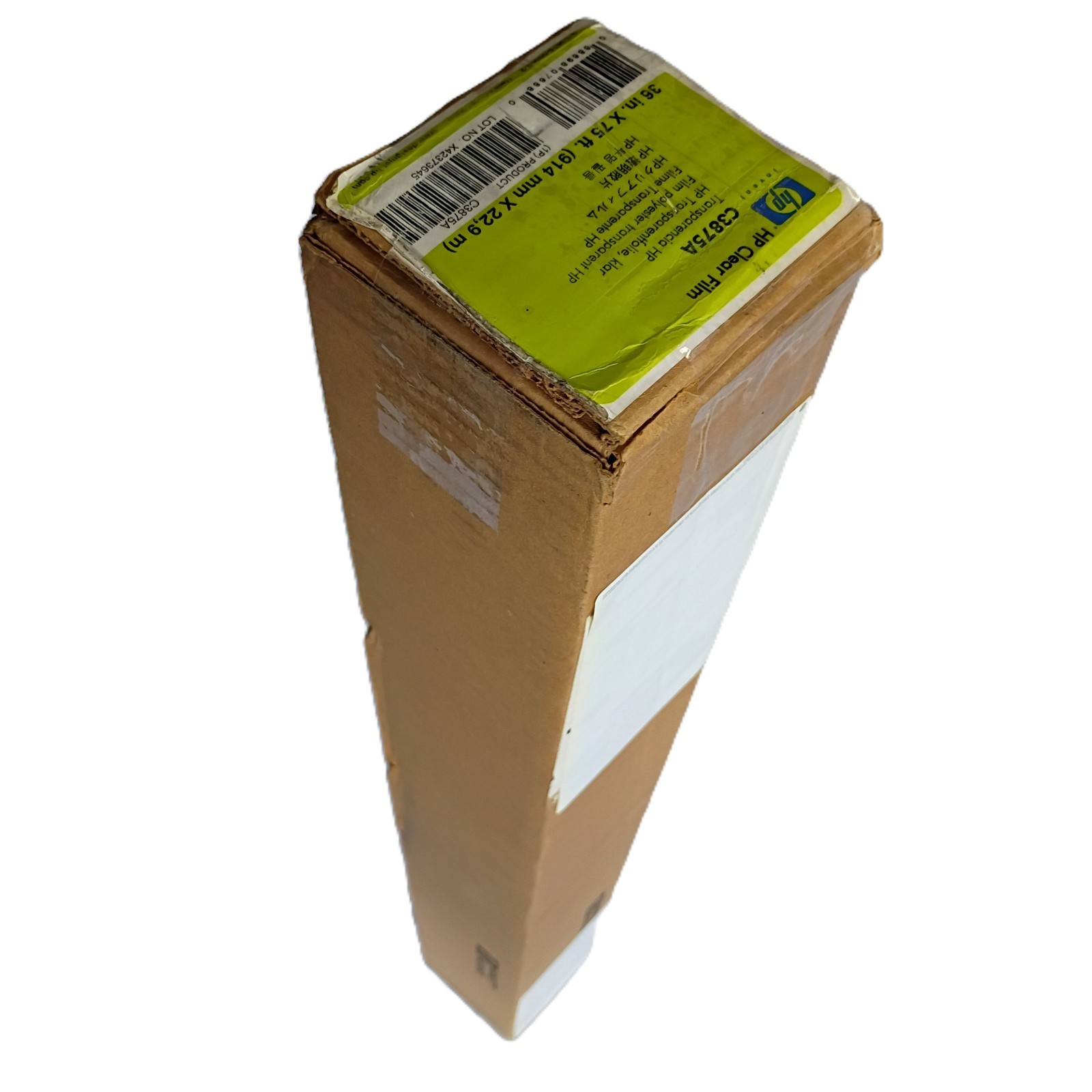 HP C3875A Clear Film 36″ x 55 ft Roll DesignJet Transparency Original