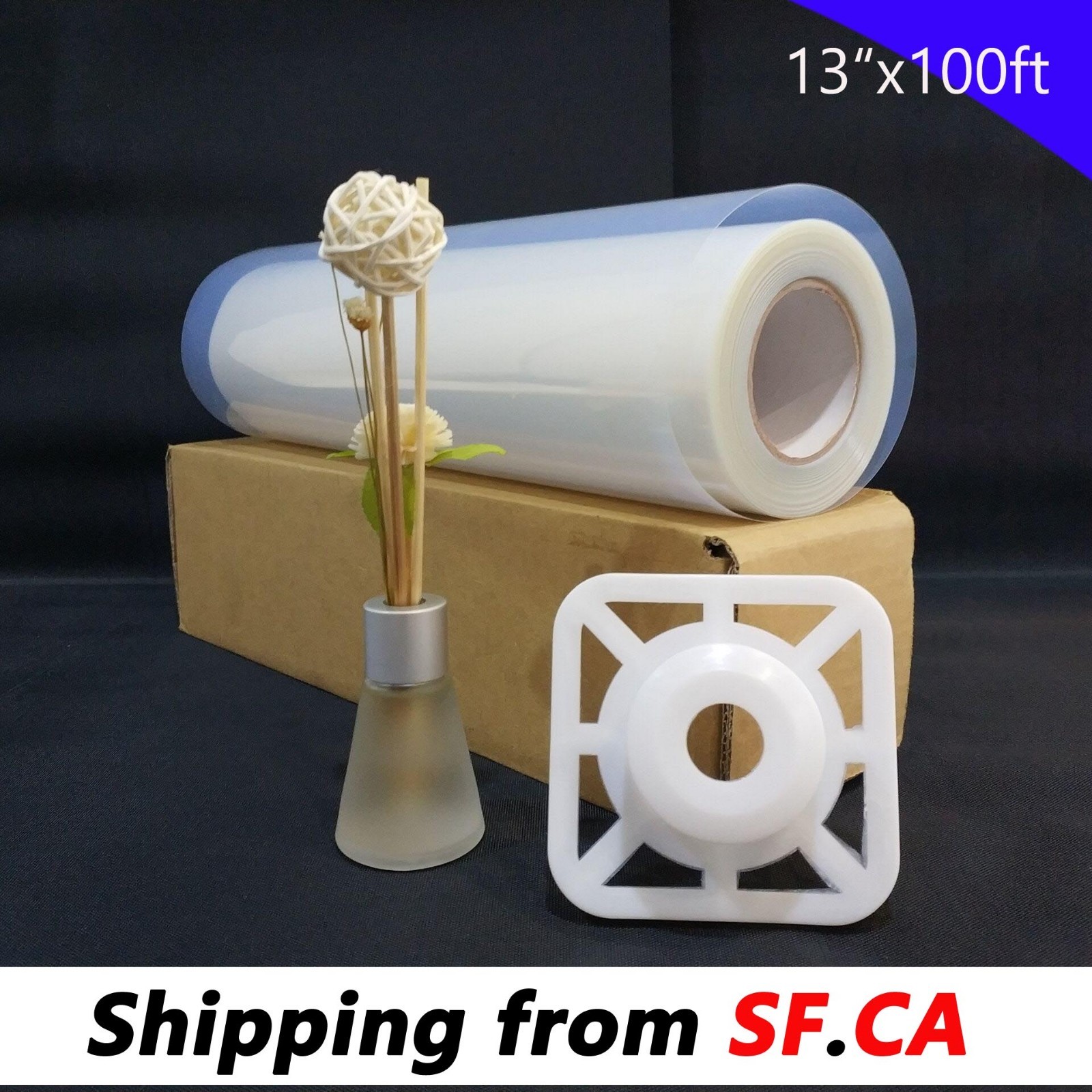 2 rolls,13″x100ft,Waterproof Inkjet Fast-Dry Screen Printing Transparent Film