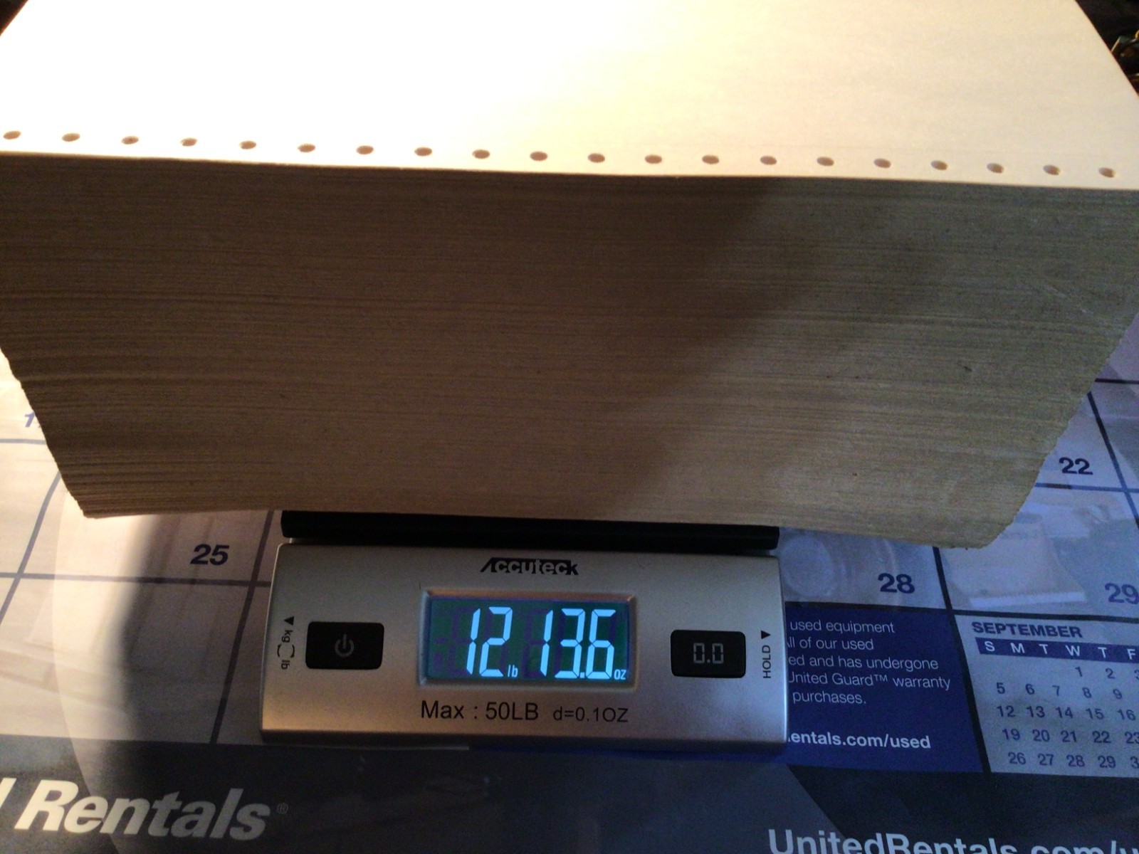 Continuous Feed Computer Paper for Dot Matrix Printer, 9.5X11X5 Inches Open Box