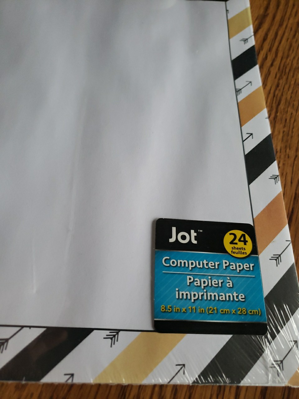 Colorful Arrow Border Computer Paper With 24 Sheets 8.5 Inches X 11 Inches New