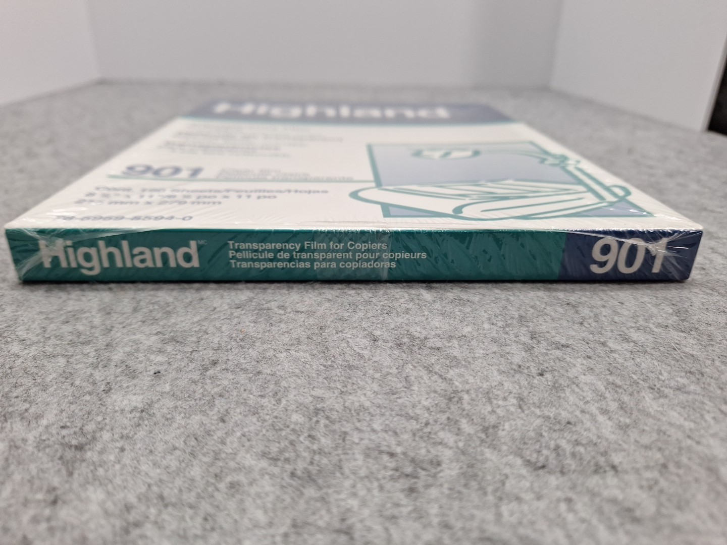 3M HIGHLAND 901 Transparency Film For Copiers Without Sensing Stripe 100 Sheets