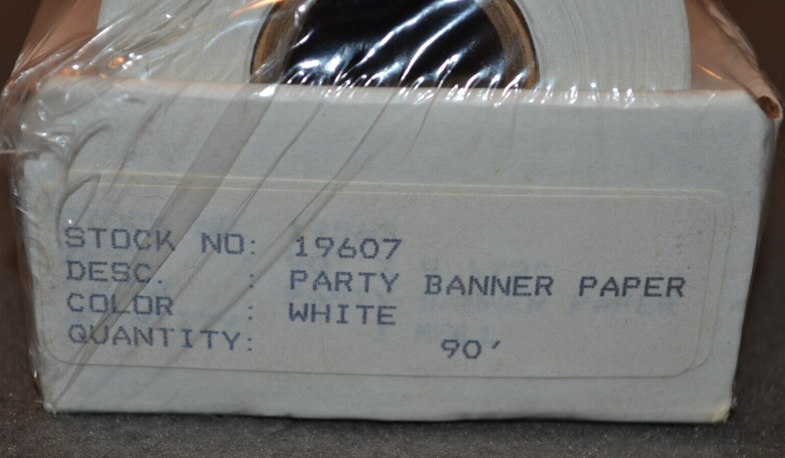 Dot Matrix Printer Paper Party Banner Office Birthday 90ft Roll NOS Vintage