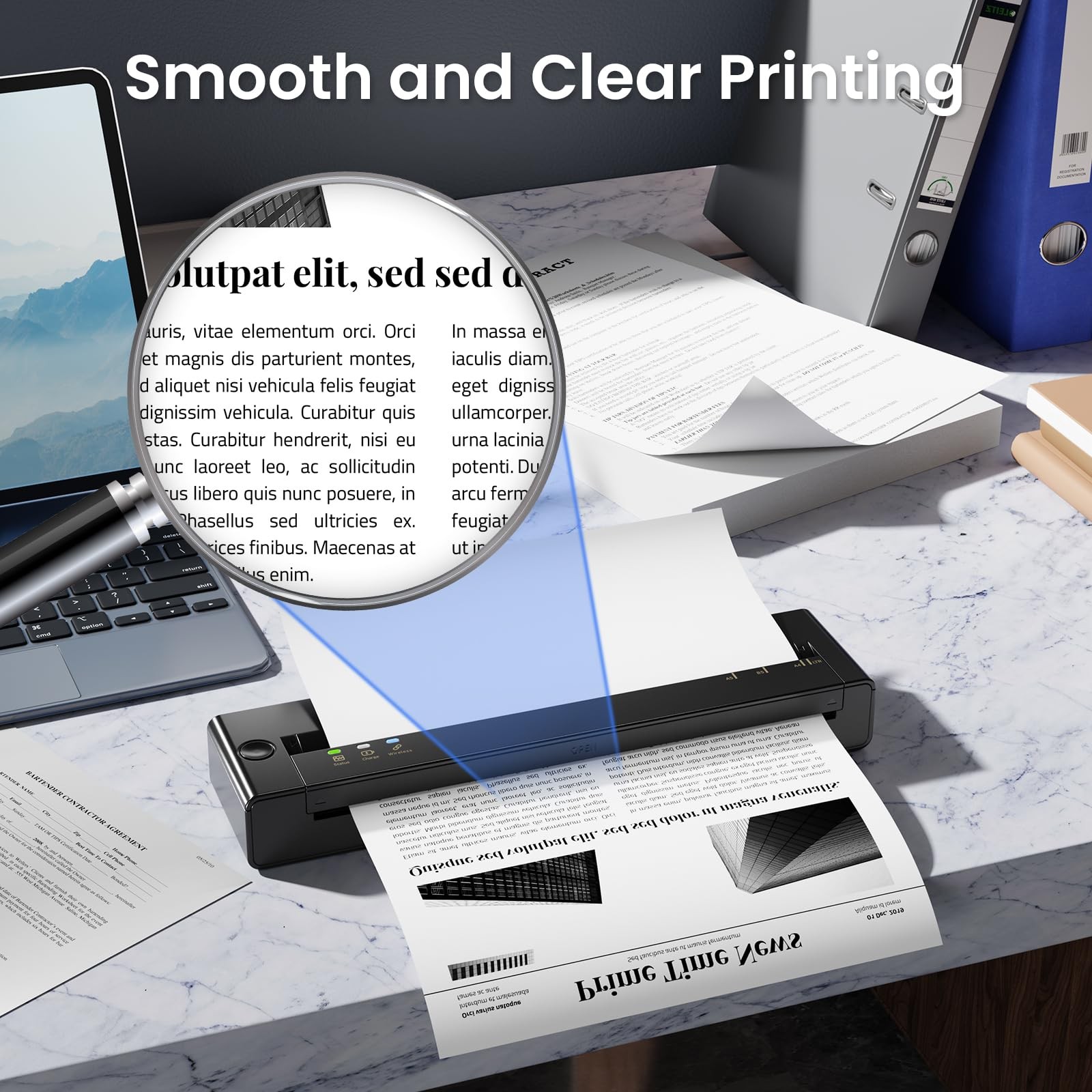 Thermal Printer Paper US Letter Size, 100 8.5″ x 11″ white