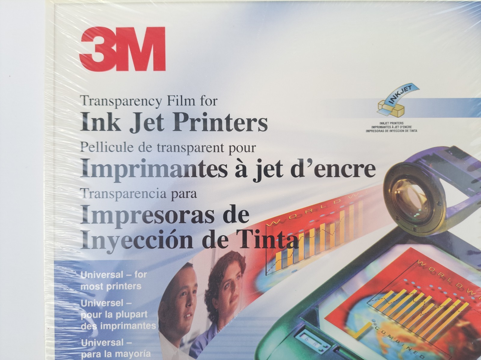 Lot Of 2 3M Transparency Film Ink Jet Printers 50 Sheets Pack CG3480 BIN97