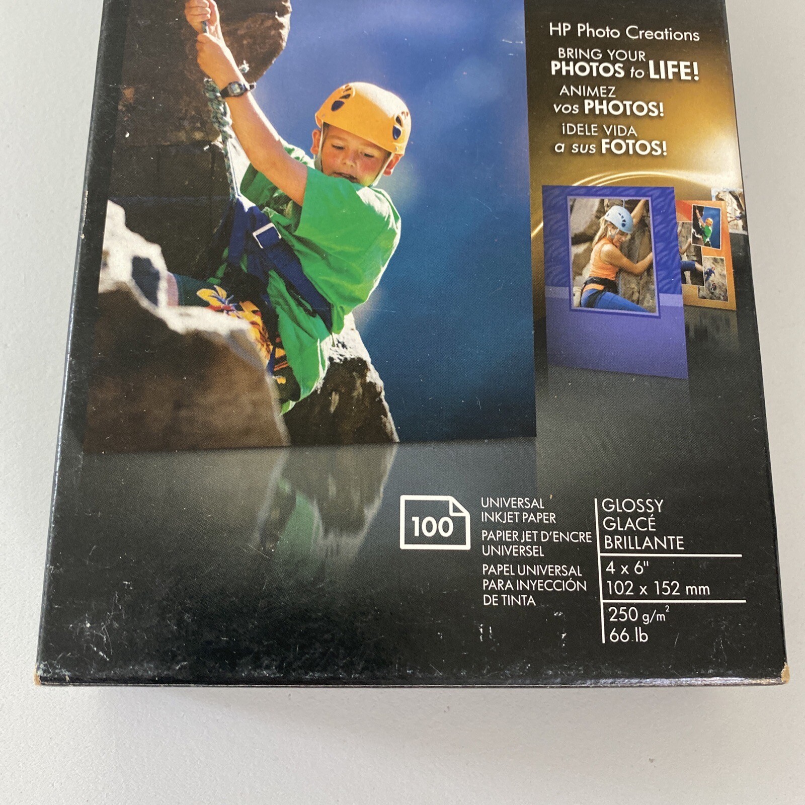 HP Advanced Ink Jet Photo Paper 66 lbs. Glossy 4 x 6 100 Sheets Q6638A NEW