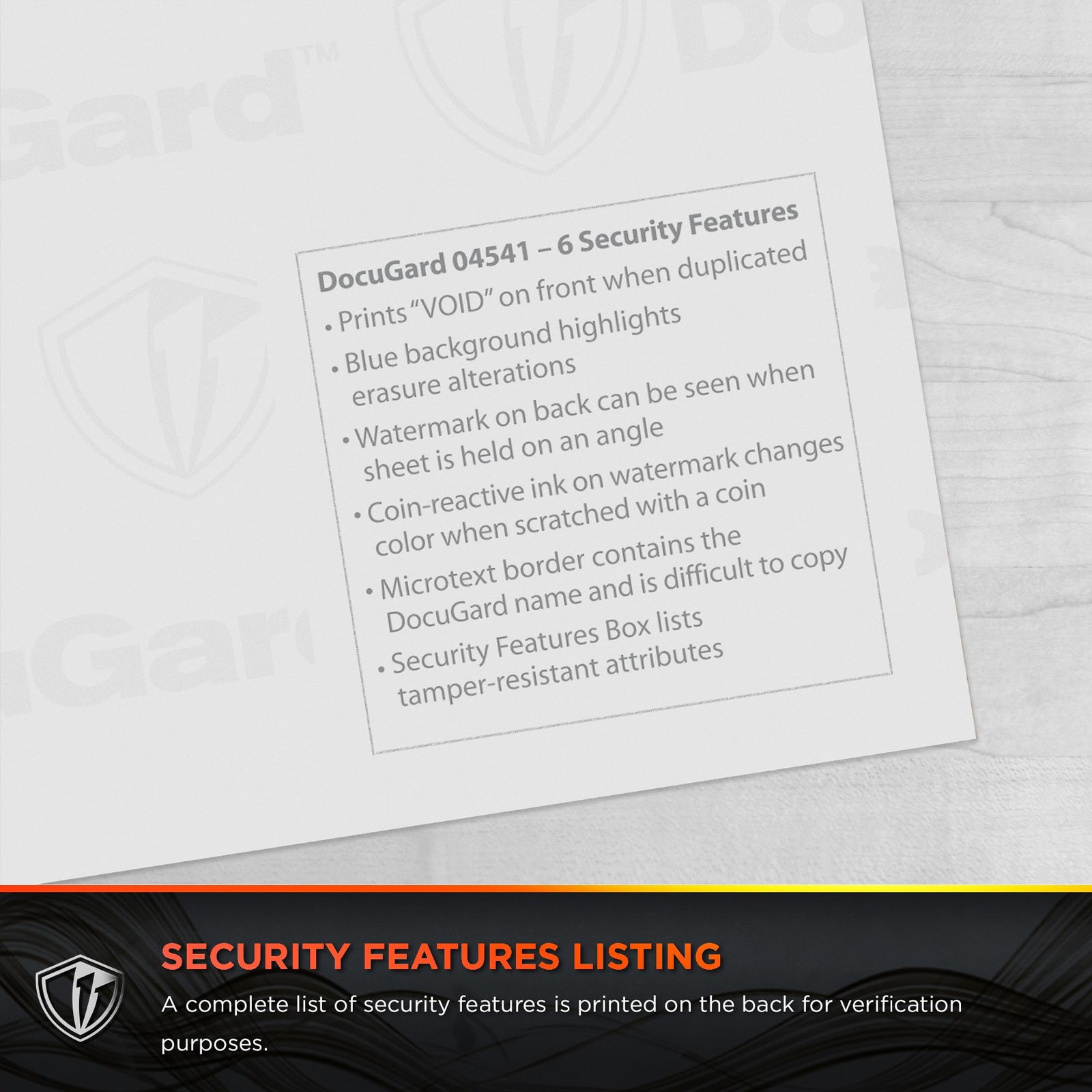 DocuGard Standard Medical Security Paper for Printing Prescriptions and Preve…