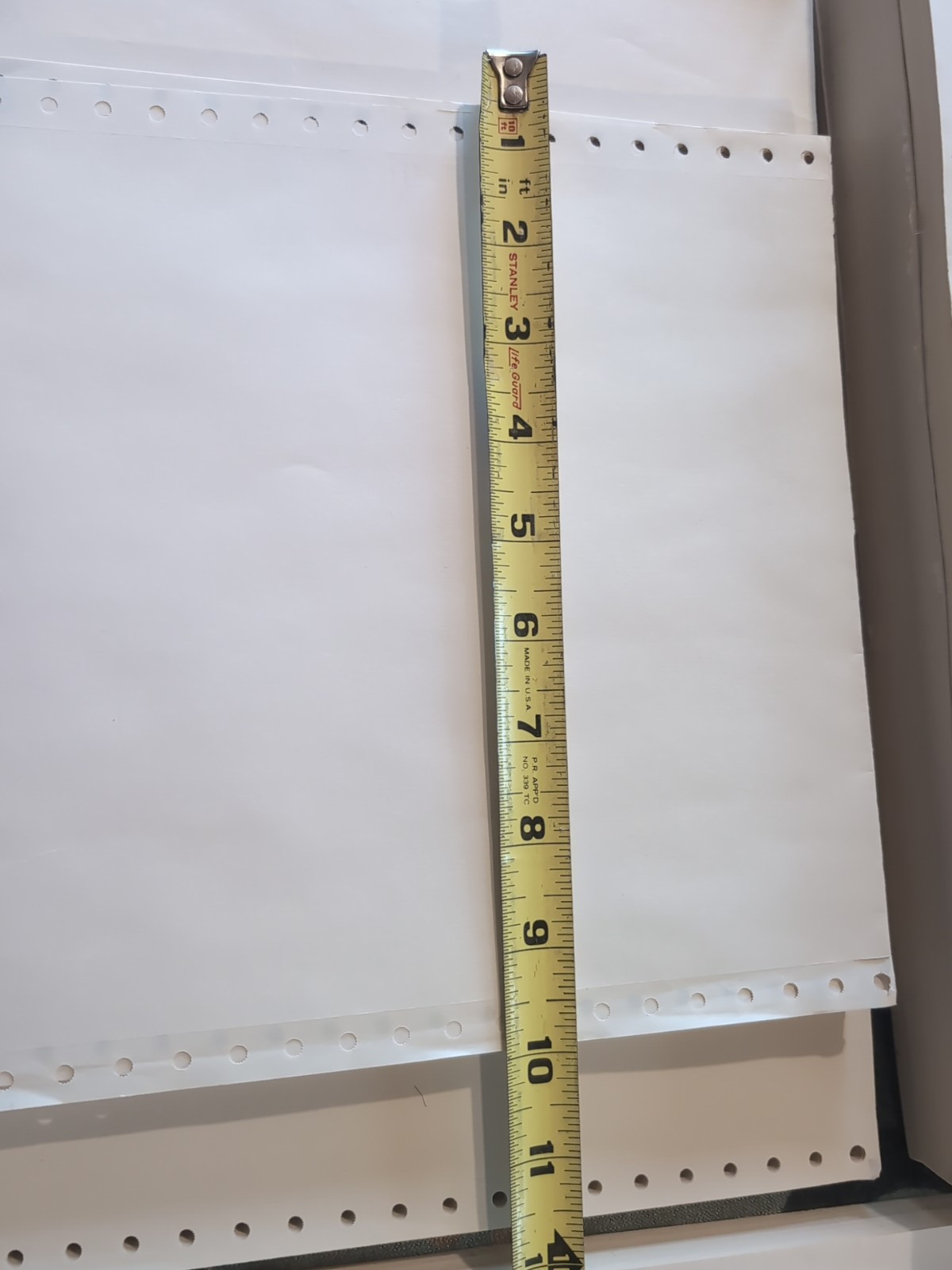 Continuous Dot Matrix Tractor Feed Printer Computer Paper Retro & RARE